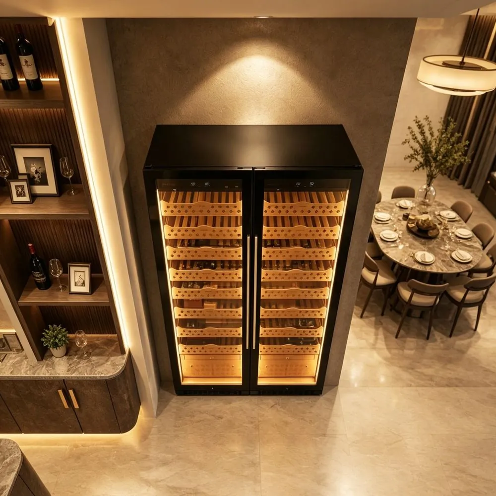 VIPHONYA Stainless Steel Cigar Cabinet Dual Zone, Household view 3