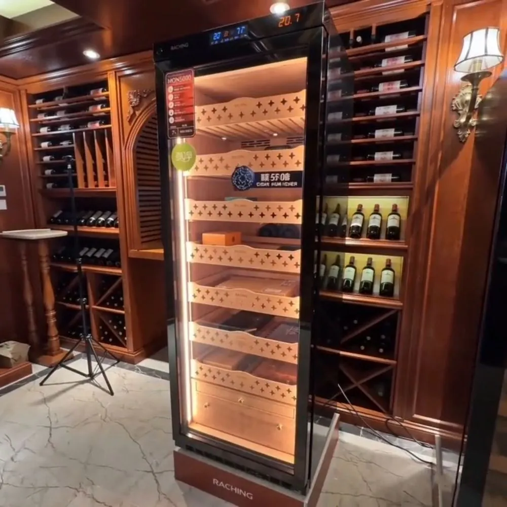 VIPHONYA Electric Stainless Steel Cigar Cooler Humidor, Dual Zone view 2