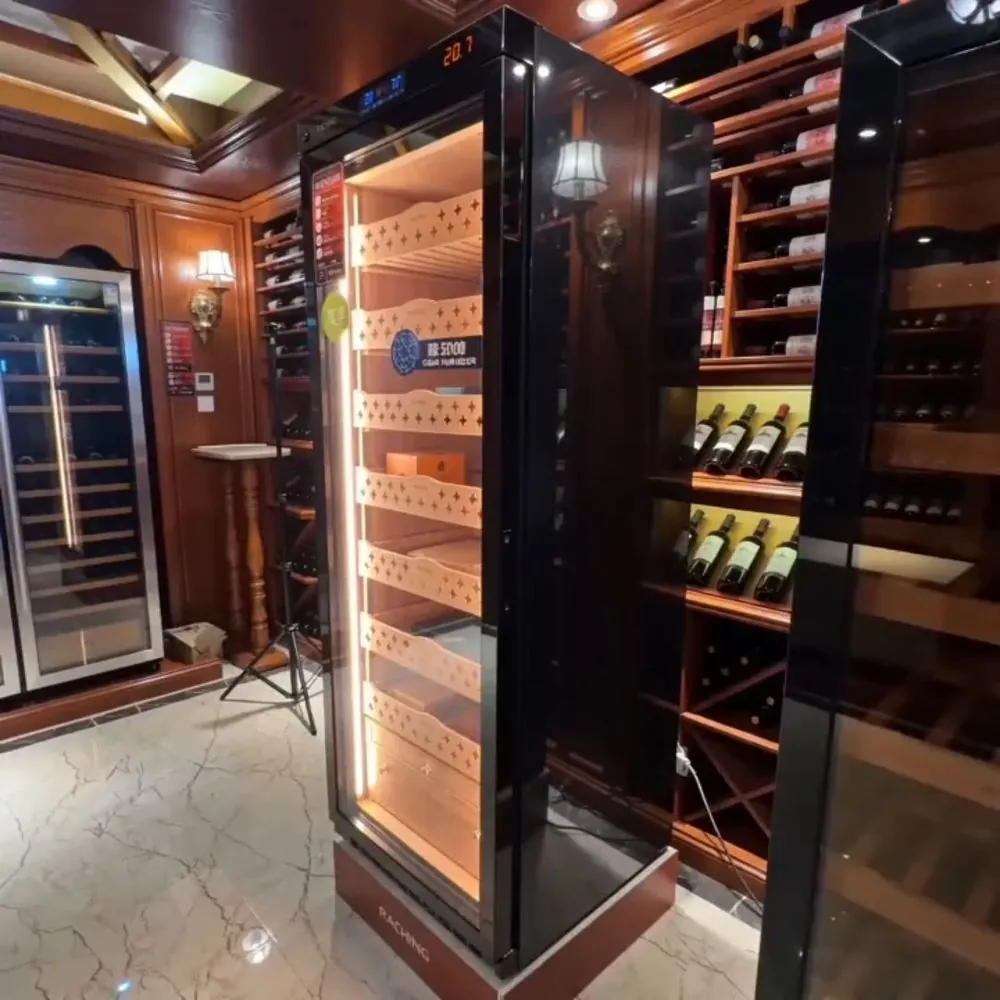 VIPHONYA Electric Stainless Steel Cigar Cooler Humidor, Dual Zone view 3
