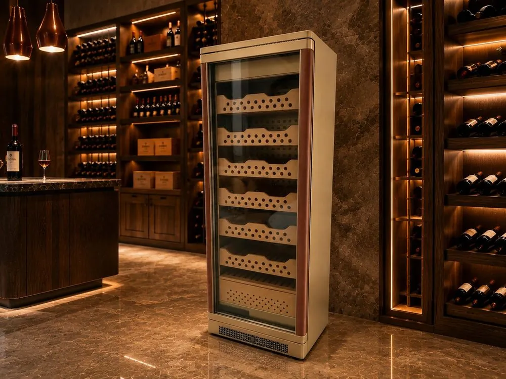 Electric Stainless Steel Cigar Humidor Cabinet Wholesale (RM-034) view 2