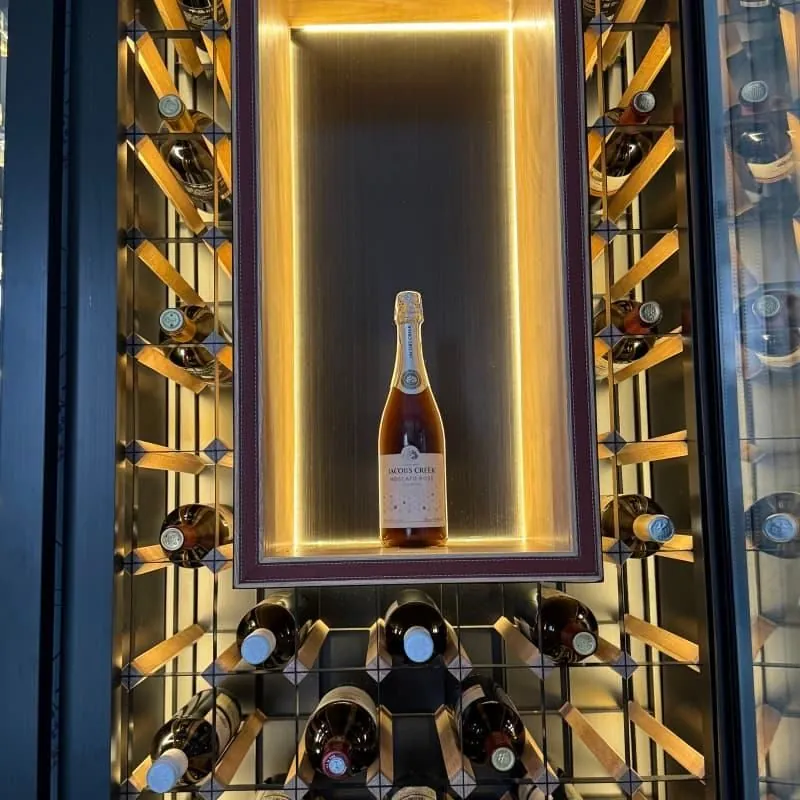 Wine Cooler Cabinet 100L, Stainless Steel Absorption Refrigerator view 6