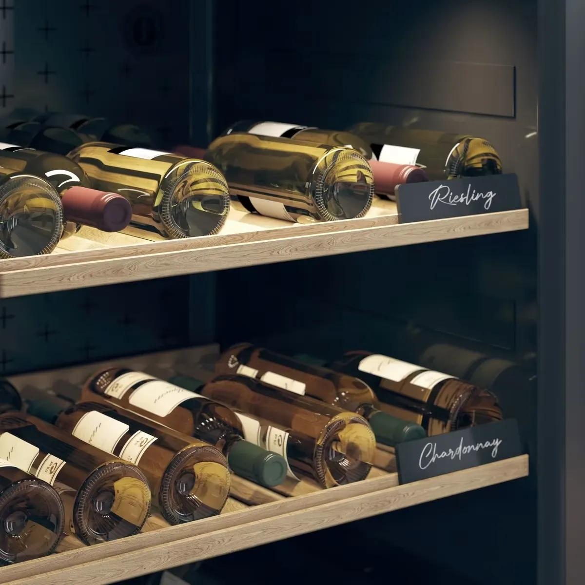 Custom Single-Zone Stainless Steel Wine Display Cabinet with Insulated Glass Door view 3