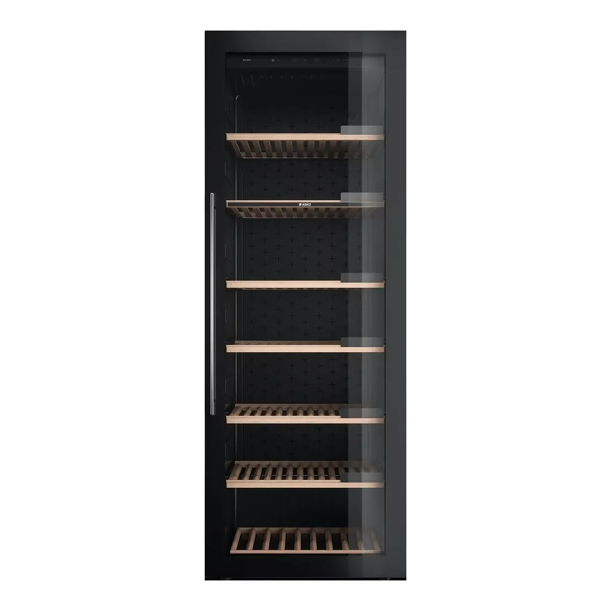 Custom Single-Zone Stainless Steel Wine Display Cabinet with Insulated Glass Door view 5