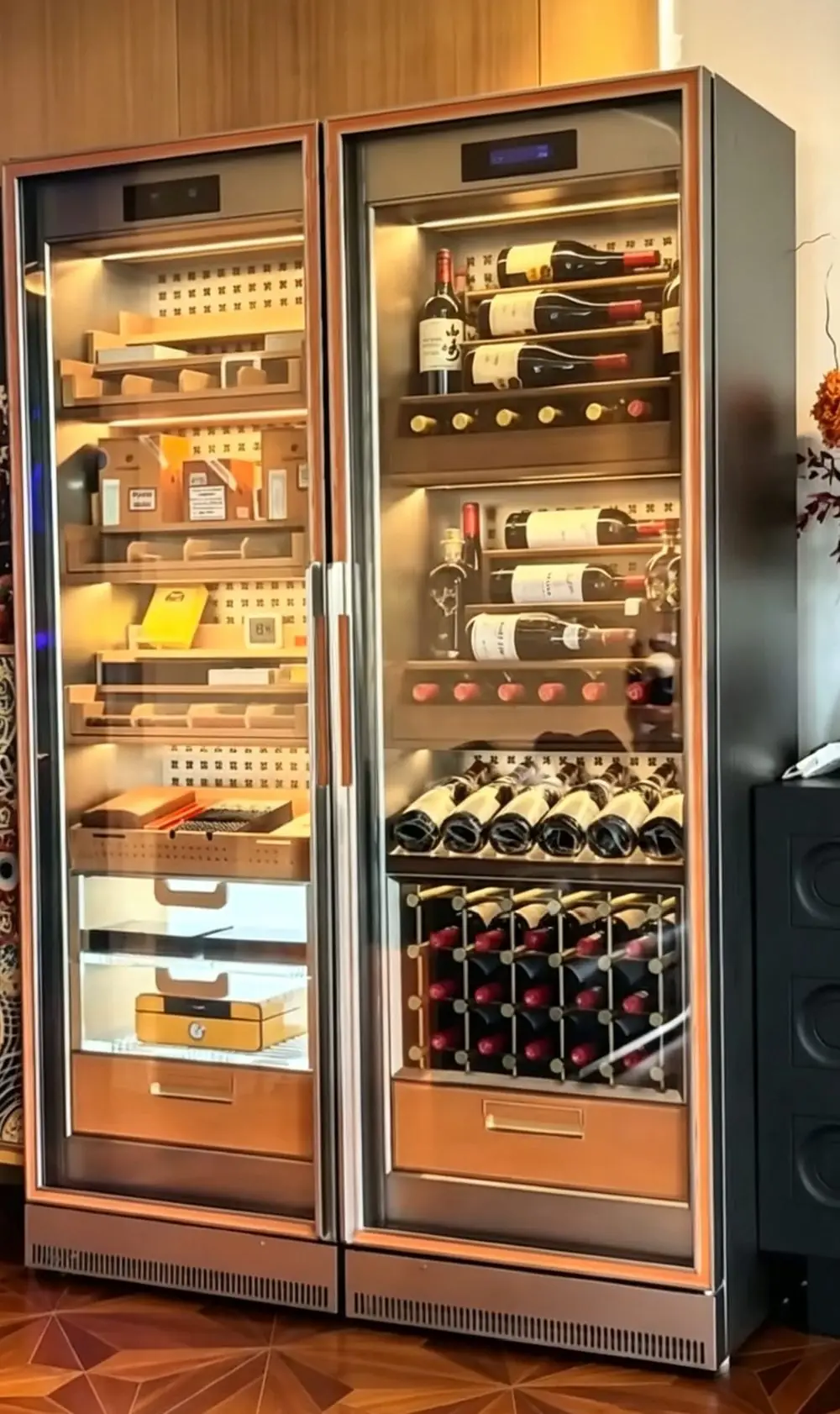 RM-009 Dual-Zone Stainless Steel Wine Refrigerator Cabinet view 3