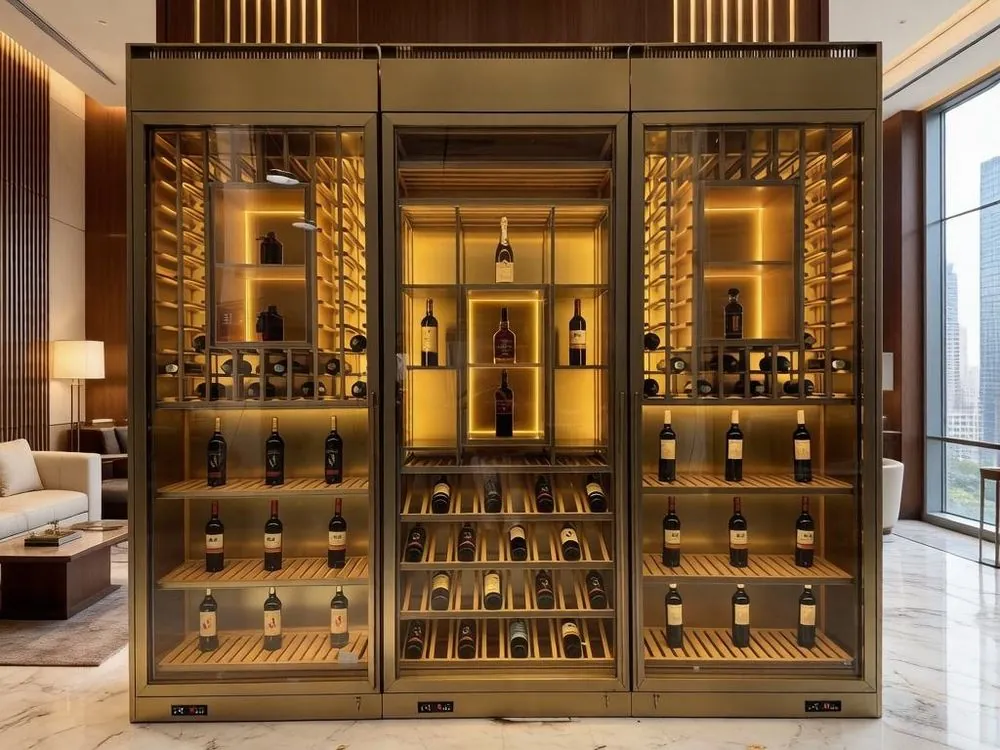 Constant-Temperature Metal Wine Coolers 1000L Dual-Zone (RM-010)