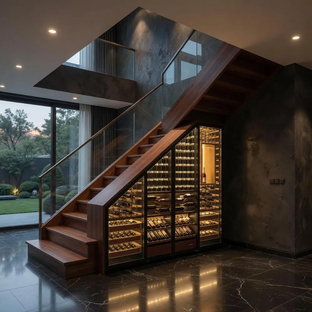 Temperature-Controlled Wine Cabinet 100L, Stainless Steel Dual Zone view 3