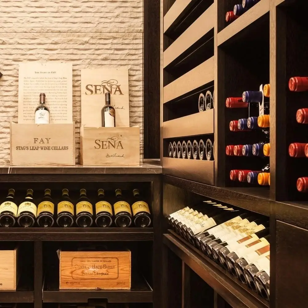 RM-007 Traditional Wood Wine Cellar Display view 1