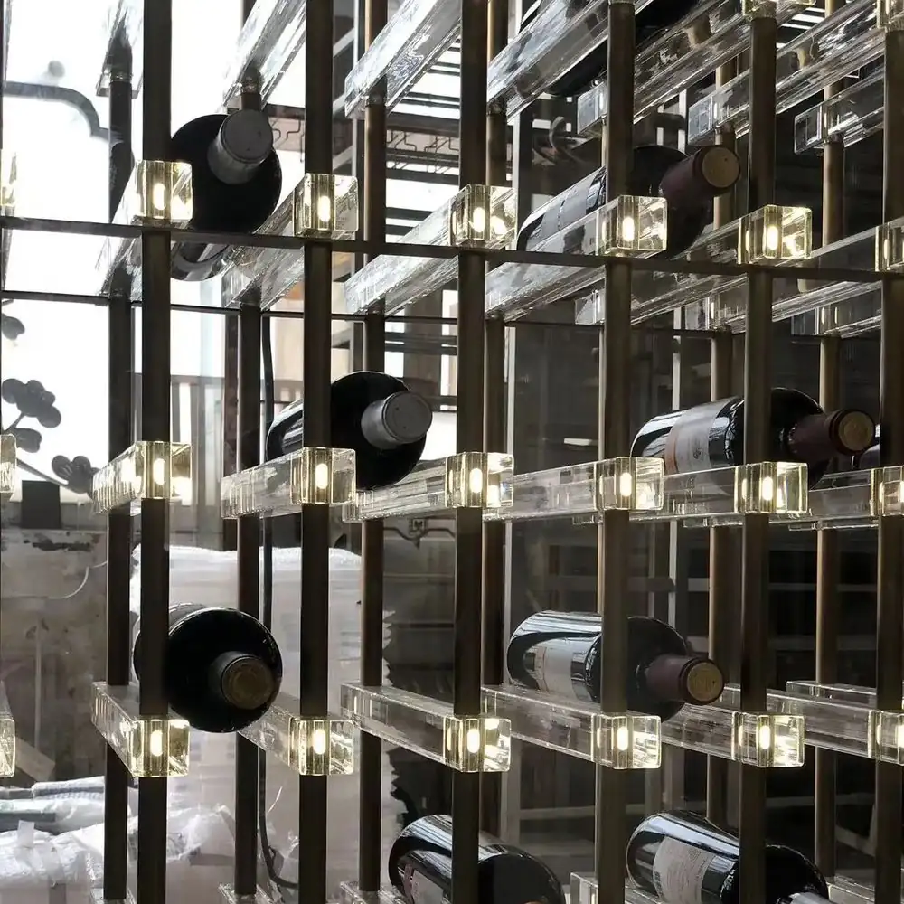 Wall Mounted Metal Wine Peg System