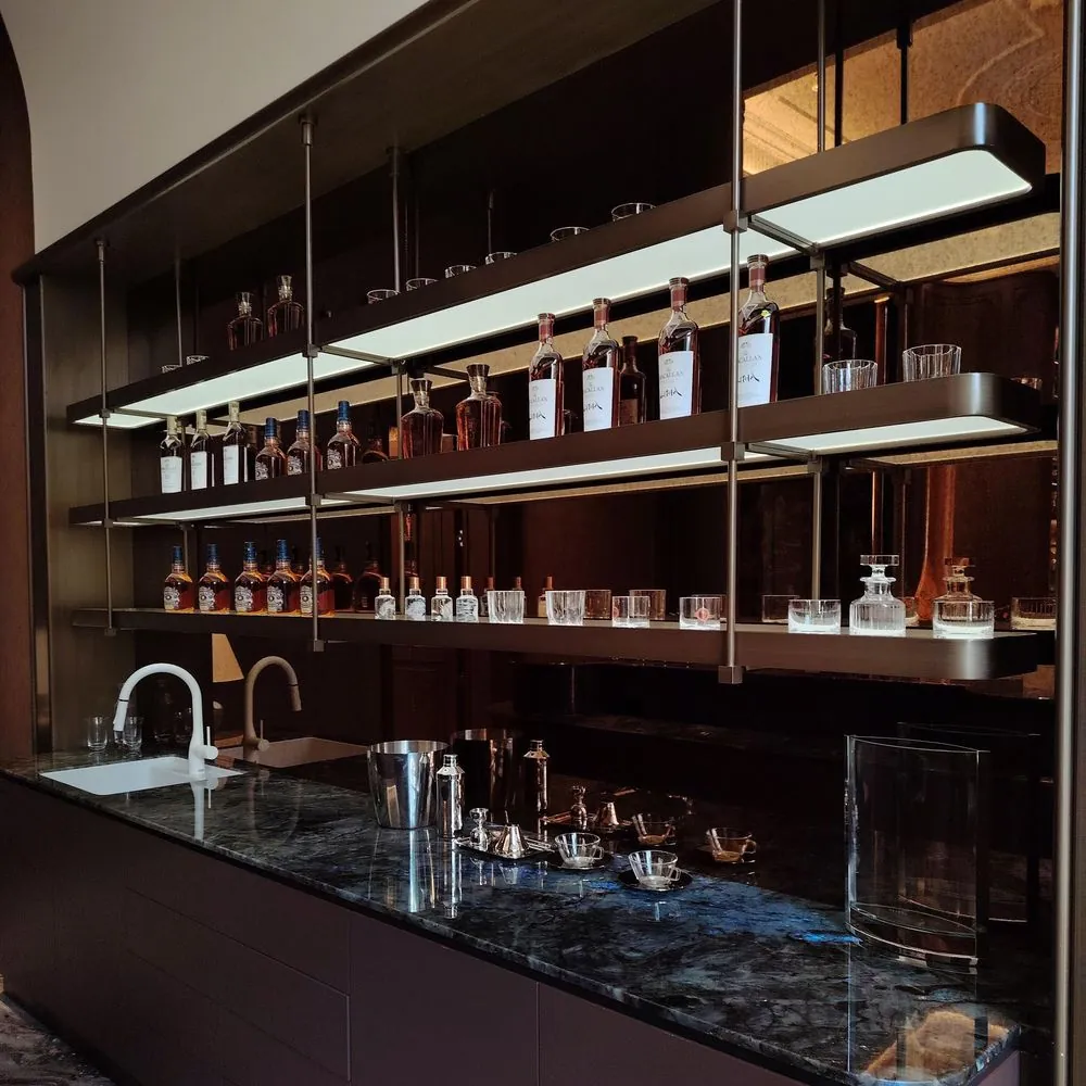 Freestanding Architectural Wine Wall